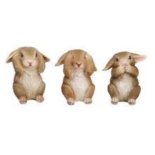 Easter Bunny Garden Decoration - Cute Bunny Resin for Outdoor & Indoor, Tabletop Easter Decor
