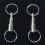 6 Pieces Removable Double Keychains Iron Nickel Double Detachable Keychain Double Keychain Rotating Ring Keychain 6