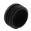 24Pcs Plastic Blanking End Cap Pipe Tube Insert Plug Cover 40mm Black 6