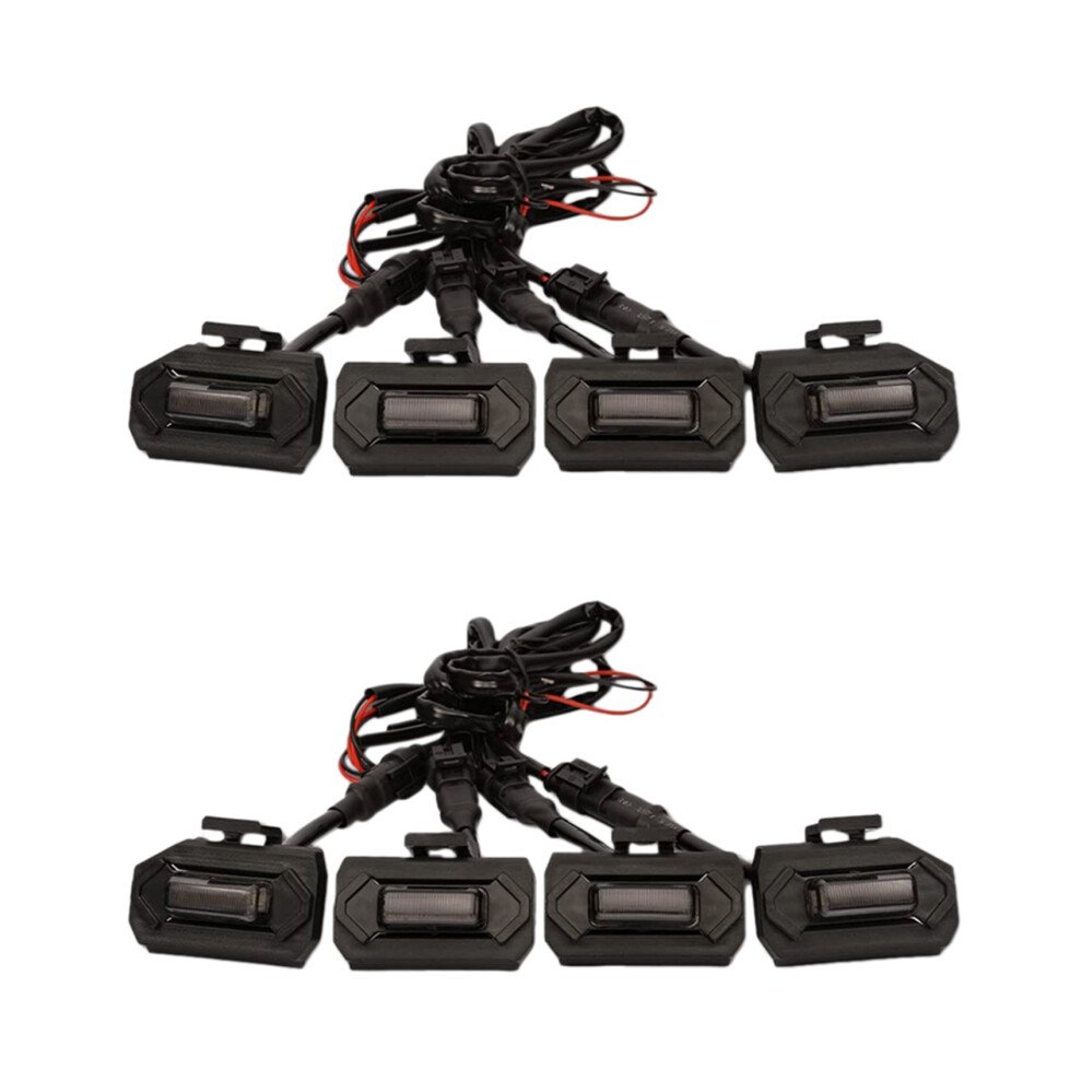 8Pcs Led Front Grill Lights For Tacoma Raptor Trd Off Road Sport 2020 2021 External Grill Lamp, White/Light 6031612551288