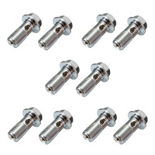 10X Motorcycle Carbon Steel Brake Banjo Bolt M10 X 1.0mm Caliper Master Cylinder