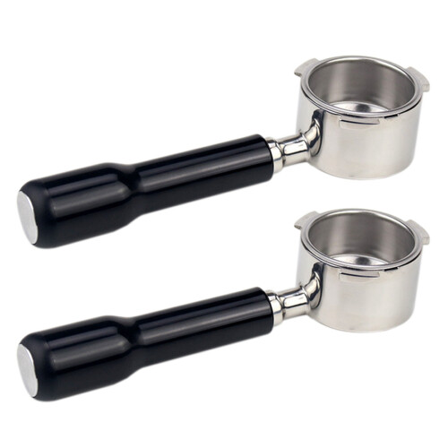 2X 51MM Coffee Bottomless Portafilter for  EC680/EC685 Filter Replacement Filter Basket Coffee Accessories