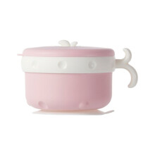 Stainless Steel Cup Bowl for Infants - Safe and Anti-Fall,Warm Bowl for Mealtime,Rusty Steel Bowl Water Insulated Bowl B