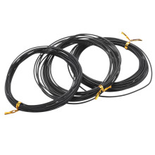 40 Rolls Bonsai Wires Anodized Aluminum Bonsai Training Wire in 5 Sizes - 1.0 mm, 1.5 mm, 2.0 mm, 2.5 mm, 3.0 mm Black