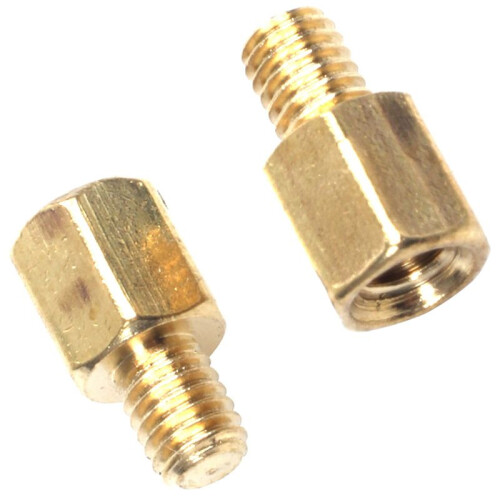 60 Pcs PC PCB Mainboard Spacer Hexagonal Brass M3 x 5 + 4 mm 1