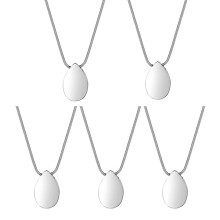 5X Collana di Urna Crematoria A Goccia D'Acqua Personalizzata A Forma di Goccia con Kit di Riempimento per Gioielli Cremazione di Cenere