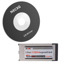 Hoge Snelheid Dubbele 2-Poorts USB 3.0 Express-Kaart 34 mm Sleuf Express-Kaart PCMCIA-Converteradapter voor Laptop-Notebook