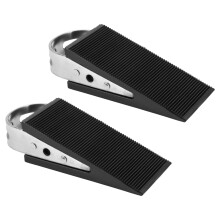 2X Rubber Stainless Steel Security Thickening Anti-Collision Floor Door Holder Protection Kids Safe Office