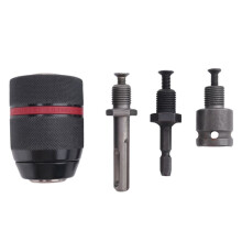 1.5-13Mm Keyless Drill Chuck 1/2Inch-20UNF with SDS- Shank 1/4Inch Hex Shank 1/2Inch Socket Square Wrench Adapter