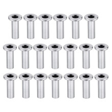 20 StüCk T316 Edelstahl-SchutzhüLsen für 1/8-Zoll 5/32-Zoll 3/16-Zoll-KabelgeläNder-Kit, Holzpfosten, DIY-Balustrade