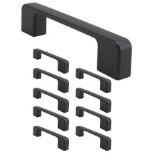 10 Uds. Tiradores Negros para Pomos y Tiradores de Muebles, Tiradores de Cocina, Tiradores de CajóN, Tiradores de Armario de 96Mm