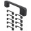 10Pcs Black Handles for Furniture Cabinet Knobs and Handles Kitchen Handles Drawer Knobs Cabinet Pulls 96mm 1
