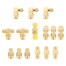 15 Type RF Antenna Adapter Kit SMA Connector SMA Male Female Converter for WiFi Antenna Extension Cable Goggles Antenna