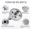 Replacement Knobs for Gas Stove Ranges, Compatible with AP6023301, ABKY-W10594481, Easy to Install and Replace 6