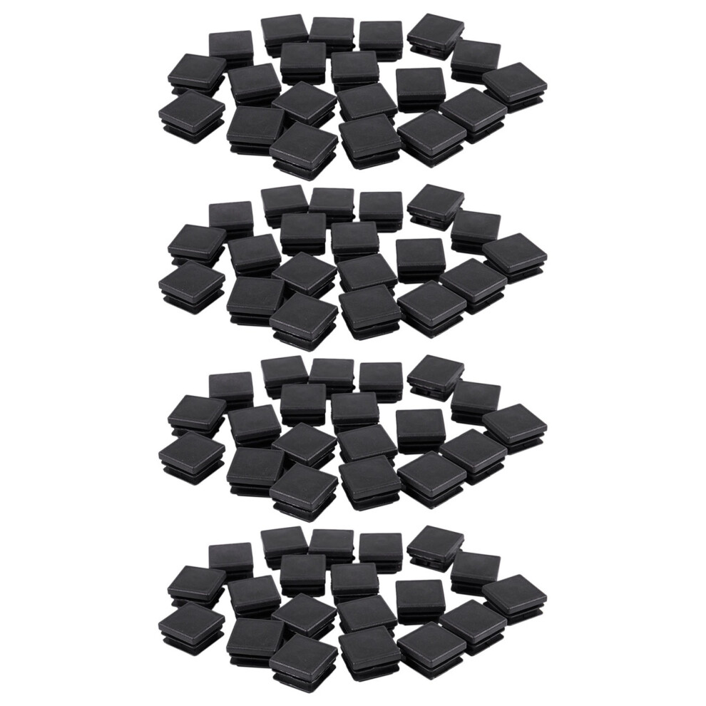 80 Pcs Plastic Square Blanking End Caps Tube Inserts 25Mm X 25Mm 6033687989898
