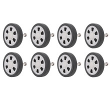 8X Luggage Accessories Wheels Aircraft Suitcase Pulley Rollers Mute Wheel Wear-Resistant Parts Repair 55X12Mm