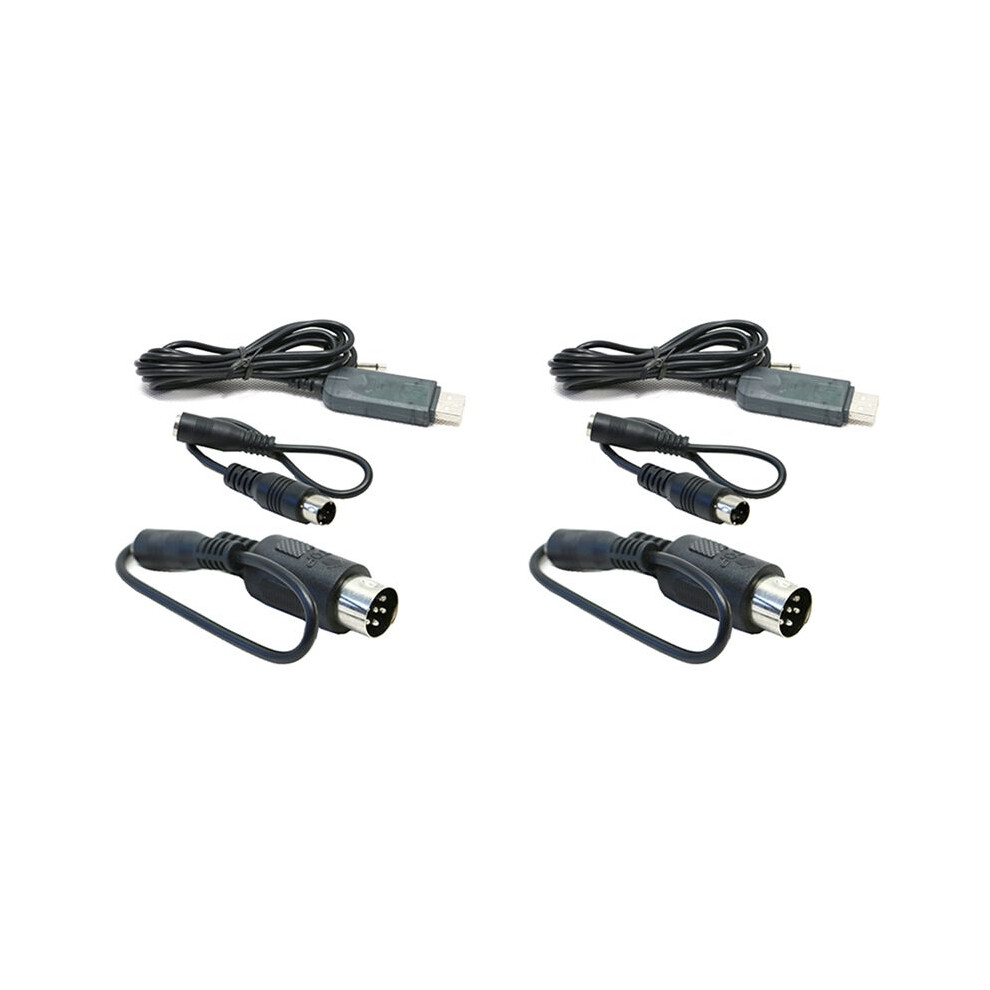 Semoic 4X For Flysky Fs-Sm100 Sm100 Rc Usb Flight Simulator Fms Cable Set For Fs-I6 I10 I6x Fs-T6 Fs-Ct6b Th9x Rc