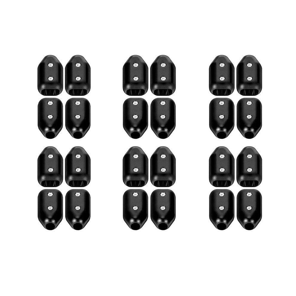 24Pcs Rope Clamps, Reusable Rope Clamp 3/8Inch Rope Connector Clamp Suitable For 7-8 Mm Nylon Rope Or Braided Ropes 6032407293574