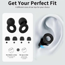 New Ear Plug (-28dB)Portable Noise Canceling Ear Plug Silicone Sleep Earplugs Suitable for Home,Office,Travel Reusable B