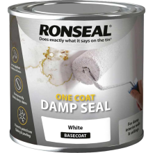 Ronseal One Coat Damp Seal White 250ml - Permanent Stain Block