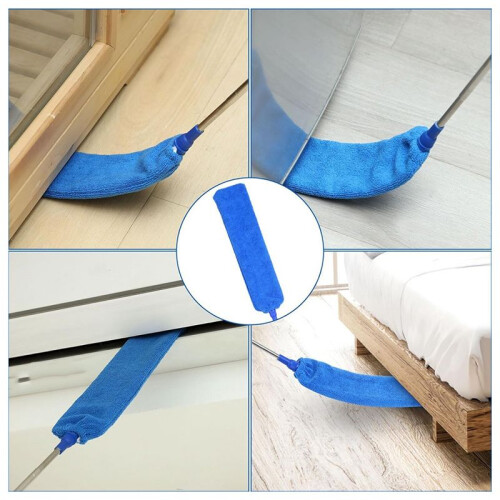 10 PCS Microfiber Cobweb Duster with Extension Pole , Washable Dusters for Ceiling Fan Bendable Feathers Duster