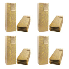 Sacchetti per Vino, Sacchetto per Vino Nel Carta  40 Pezzi Sacchetti per Vino Regalo Con Manici, Sacchetto per Vino Nel Carta per Bottiglia