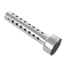 2X Silver Motorcycle Exhaust Can Muffler Insert Baffle DB Killer Silencer 45mm x 140mm