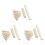18 Bridge Pins + Saddle + Bridge Saddle Bone / Bone Acoustic Guitar White 1