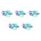 125Pcs Multicolor Plastic Key ID Label Tags W 2cm Dia Ring Keyring 1