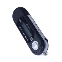 2X Portable USB MP3 Player Music Player Digital LCD Screen FM Radio Multifunction MP3 Music Player Black