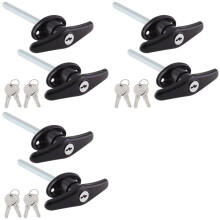 6X Caminhão Cap Locking T-Handles Campers Topper Lock, Campers Shell Locks e Chaves T-Handle Canopy Substituição Lock T-Lock