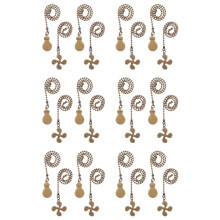 12X Ceiling Fan Pull Chain Fan Extension Chain Fan Chain Pulls Decorative 12 Inch Ceiling Fan Chain Extender Ornament B