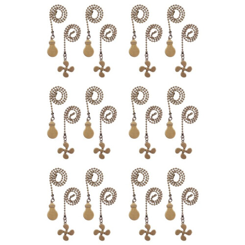 12X Ceiling Fan Pull Chain Fan Extension Chain Fan Chain Pulls Decorative 12 Inch Ceiling Fan Chain Extender Ornament B