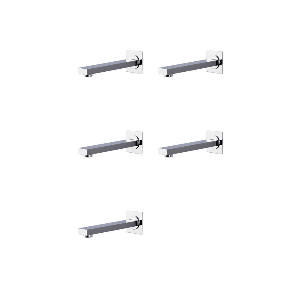 5X Brass Wall Mounted Bathroom Tub Spout Square Tub Spout Faucet Spout 4712785529930