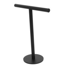 Freestanding Stainless Steel Towel Stand with Weighted Base SpaceSaving Rack for Bathroom Kitchen