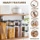 Stackable Sealed Jar for Kitchen-Large Plastic Grain Storage Organizer, Household Moisture-Proof Seasoning Container 1