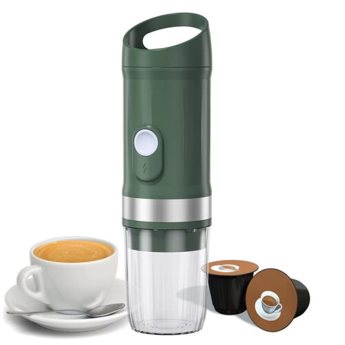 Portable Electric Espresso Coffee Maker,Cordless with Heat Brew Functionality, Compact Single Cup  Coffee Machine 1