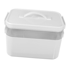 First Aid Kit Organizer MultiLayer Medical Storage Box with Secure Closure for Travel and Home