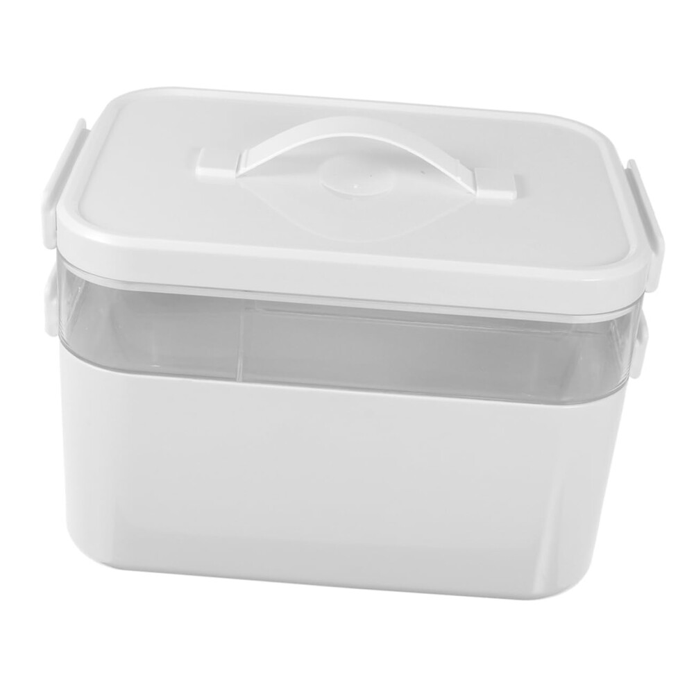 First Aid Kit Organizer MultiLayer Medical Storage Box with Secure Closure for Travel and Home