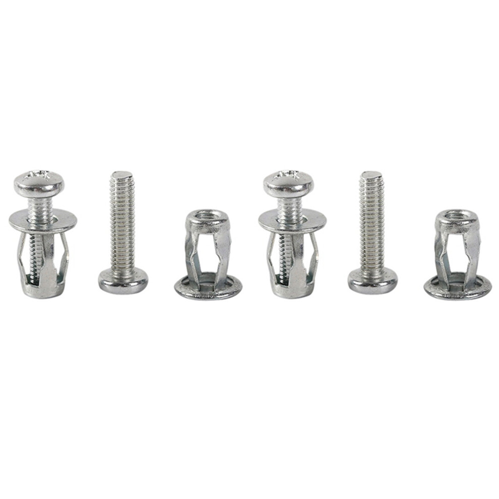 40 Pcs M6x25 Jack Nuts Car Metal Screw Petal Nuts With Screw For Hollow Wall Iron Skin 6034185775358