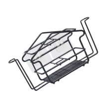 Wall Mounted Iron Toothbrush Holder Bathroom Storage Rack Durable Space Saver for Small Bathrooms