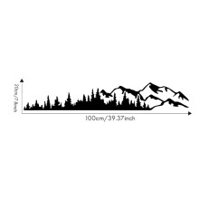2X RV Motorhome Side Body Window Bumper Sticker Large Mountain Tree Decal Sticker Decoration for Car RV Truck