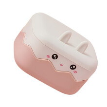 Travel Soap Case with Leakproof DoubleLayer Design, Cute Rabbit Holder and Drain Tray for Gym, Camping and Outdoor Use