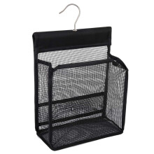 Mesh Shower Caddy with Hooks, QuickDry Collapsible Shower Bag for Travel, Dorms and Gym