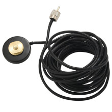 2X Tc-M55 2.16 Inch Nmo Magnetic Mount Base (Indoor) with 5M(16.4Ft) Rg58 Coaxial Cable Pl-259 Plug for /Vhf Antenna