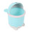 2X  Cute Desktop Trash Desktop with Lid Small Paper Basket  Flip Plastic Trash Can 4