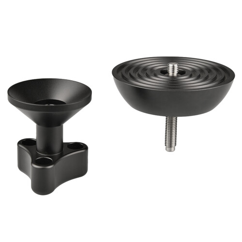 100 Mm Half  Video Bowl TríPode Apex  Adapter para Weifeng Bogen 3/8 Pulgadas Stud Mount 2