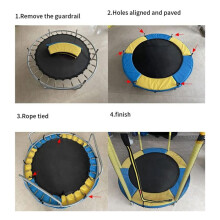 2X Trampoline Pad,55inch Replacement Trampoline Safety Pad,Trampoline Spring Cover,Safety Guard Spring Protective Cover