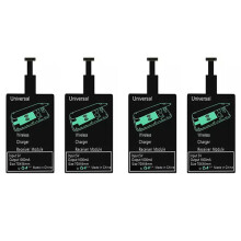 4X  Wireless Charging Receiver Universal Fast Wireless Charger Adapter(for Micro-USB A)