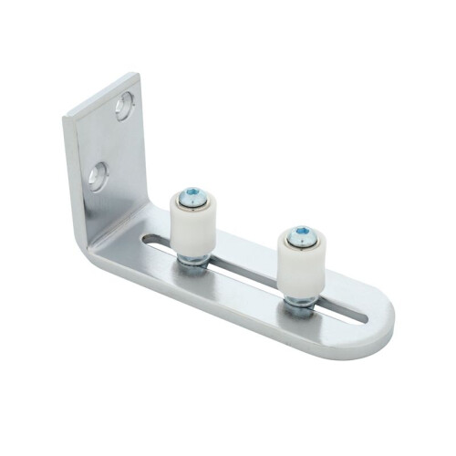 5X Floor Guide for Bottom of Sliding Barn Doors Adjustable Wall Mount Stay Roller Guide  Bearings 2